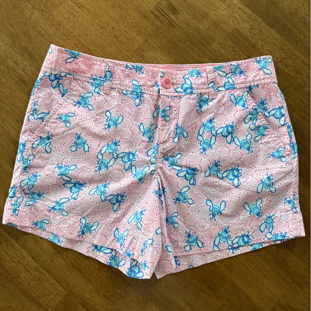 Lilly Pulitzer Pink and Blue Patterned Shorts